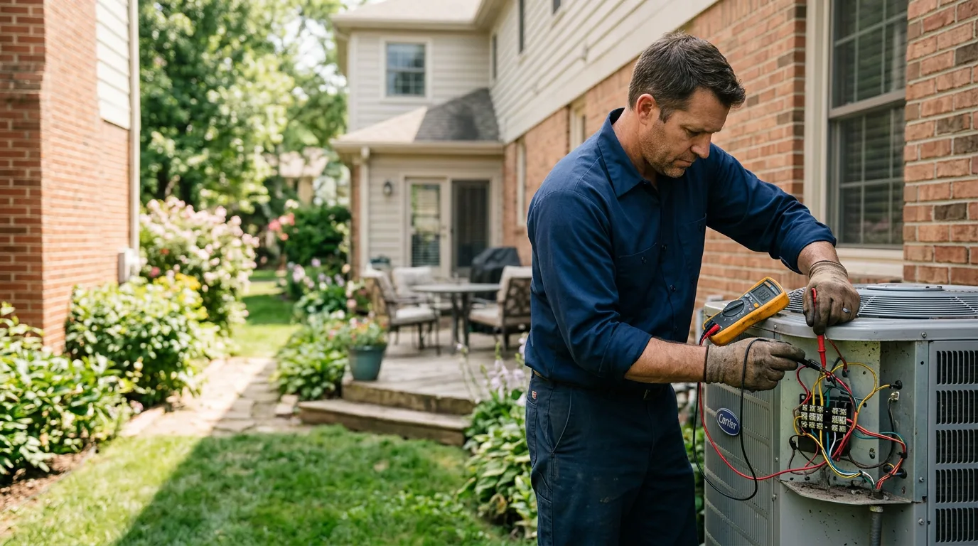 HVAC technician working near Devens, MA